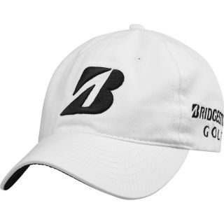 BRIDGESTONE Mens Tour Relax Golf Cap   Size Adjustable, White