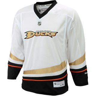 REEBOK Youth Anaheim Ducks Replica White Color Jersey   Size S/m, White