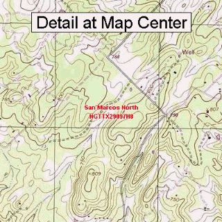 USGS Topographic Quadrangle Map   San Marcos North, Texas (Folded/Waterproof)  Outdoor Recreation Topographic Maps  Sports & Outdoors