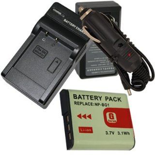 NEW US Charger + Battery for Sony G Type NP BG1 + Car Plug NPBG1  Digital Camera Accessory Kits  Camera & Photo
