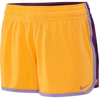 NIKE Womens 3.5 Fly Knit Shorts   Size XS/Extra Small, Atomic Mango/grape