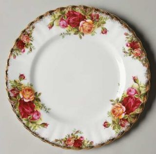 Royal Albert Old Country Roses Dessert/Pie Plate, Fine China Dinnerware   Montro
