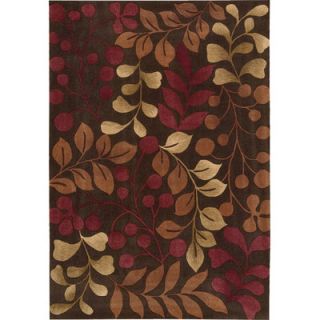 United Weavers of America Contours Dahlia Chocolate Rug