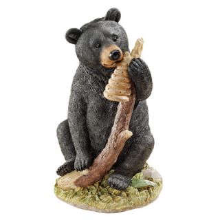 Design Toscano Black Honey the Curious Bear Cub Figurine