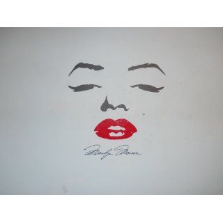 Marilyn Monroe Wall Decal Decor Quote Face Red Lips Large Nice Sticker Beneath the Makeup and Behind the Smile I Am Just a Girl Who Wishes for the World   Other Products  
