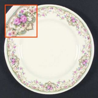 Homer Laughlin  Gobelin Dinner Plate, Fine China Dinnerware   Craftsman,Floral,G