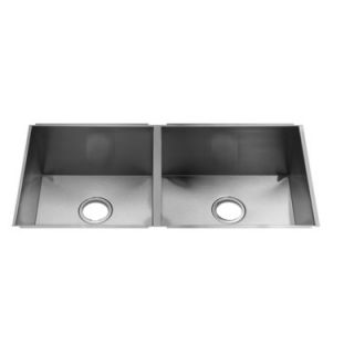 Julien UrbanEdge 35 x 17.5 Undermount Double Bowl Kitchen Sink