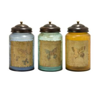 Certified International Hot Tamale Canister with Lid (Set of 4)