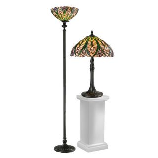 Cactus Bloom Table Lamp and Floor Lamp Set
