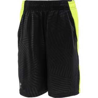 UNDER ARMOUR Boys UA Tech Shorts   Size Medium, Black/yellow