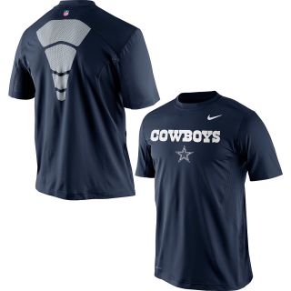 NIKE Mens Dallas Cowboys Dri FIT Pro Combat Hypercool Speed Short Sleeve T 