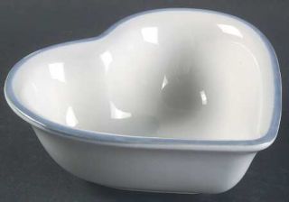 Pfaltzgraff Sky 6 Inch Heart Shaped Bowl, Fine China Dinnerware   Dark & Light B