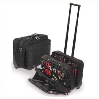 CH Ellis W600 Black Wheeled Tool and Laptop Zipper Case 9 H x 18 W
