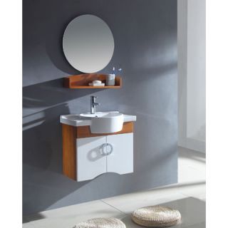 Legion Furniture 22 Round Vanity Mirror with Shelf