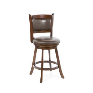Hillsdale Furniture Dennery Swivel Counter Stool in Cherry