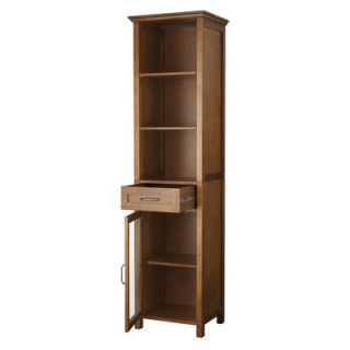 Elegant Home Fashions Avery Linen Cabinet with 1 Drawer and 3 open