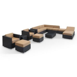 Modway Fusion 12 Piece Sectional Deep Seating Group with Cushions