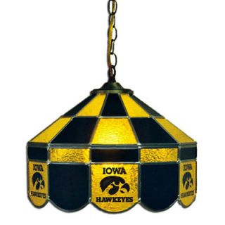 Sports Fan Products NCAA 14 Executive Style Stained Glass Swag Lamp