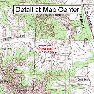 USGS Topographic Quadrangle Map   Waynesburg, Ohio (Folded/Waterproof)  Outdoor Recreation Topographic Maps  Sports & Outdoors