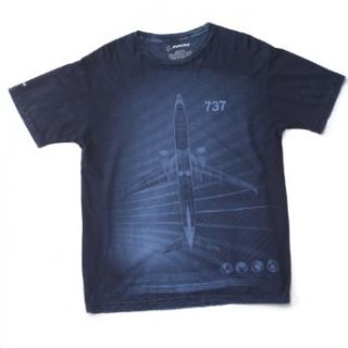 Wireframe 737 T Shirt; COLOR NAVY; SIZE S Clothing