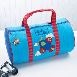 Personalized Kids Duffel Bags   Airplane