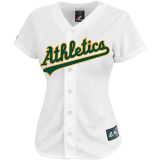 MAJESTIC ATHLETIC Womens Oakland Athletics Fashion Replica Home Jersey   Size