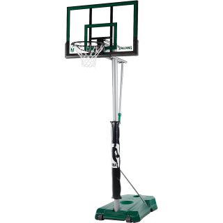 Spalding 52 Acrylic Portable Vertical Pole Green/Black Base Basketball System