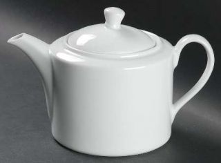 Royal Worcester Classic White (Classic Shape) Teapot & Lid, Fine China Dinnerwar