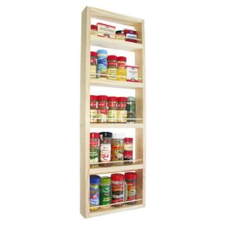 WG Wood Products 30 On The Wall Spice Rack