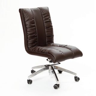Matrix Comphy Mid Back Leather Office Chair with Swivel