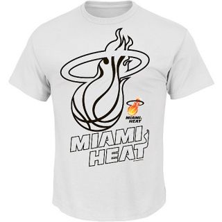 MAJESTIC ATHLETIC Mens Miami Heat HWC Creative Design Short Sleeve T shirt  