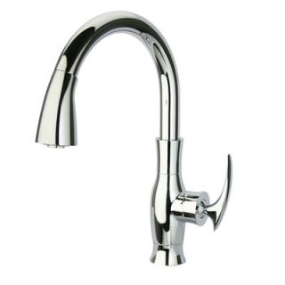 Jewel Faucets J25 Kitchen Series Single Hole Kitchen Faucet with Goose