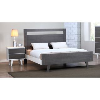 Tonics Madrid Light Charcoal Queen size Bed Grey Size Queen