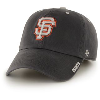 47 BRAND Mens San Francisco Giants Charcoal Ice Clean Up Adjustable Cap  