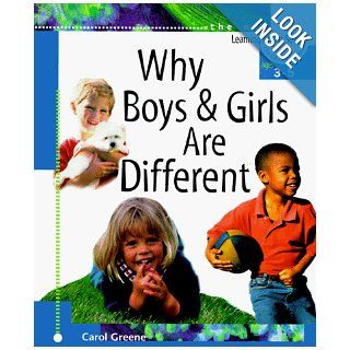 Why Boys and Girls Are Different (Learning about Sex) Carol Greene, Michelle Dorankamp 9780570035626 Books