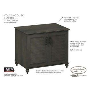 kathy ireland by Bush Volcano Dusk 2 Door 34 Cabinet with Louvered