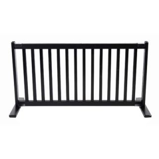Dynamic Accents 20 All Wood Large Free Standing Pet Gate in Black