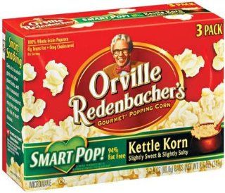Orville Redenbacher's Smart Pop 94% Fat Free Kettle Korn 3 pk Microwave Popcorn 8.6 oz  Grocery & Gourmet Food