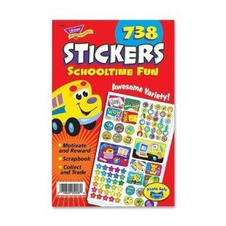 Trend Enterprises Trend Enterprises Sticker Pad, Schooltime Fun, 5 .75 in.x9 .5 in., 738 Stickers   Academic Awards And Incentives Supplies