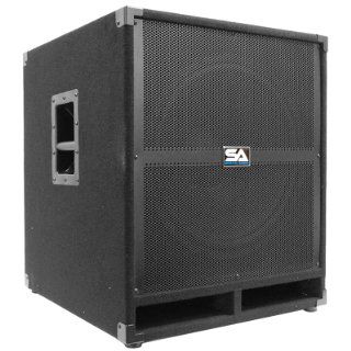 Seismic Audio Tremor_18 PW   Powered PA 18 Inch Subwoofer Speaker Cabinet Musical Instruments
