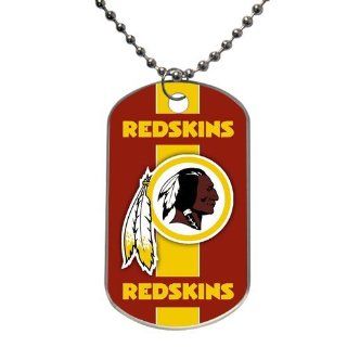 NFL Washington Redskins logo dogtag27 Custom Dog Tag Rectangle (2 sides) Light weight Aluminum high quality and reasonable price sold by liscasestore  Pet Necklaces 