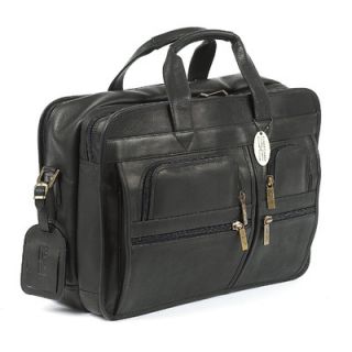 Claire Chase X Wide Executive Leather Laptop Briefcase