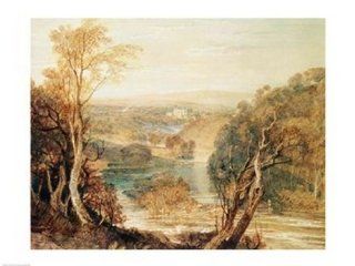 The River Wharfe Distant View Barden Tower Poster J.M.W. Turner (24 x 18)   Prints