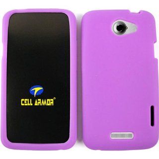For Htc One X S720e Light Purple Soft Rubberized Skin Accessories Cell Phones & Accessories