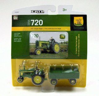 Ertl John Deere 720 Tractor with Wagon, 164 Scale Toys & Games
