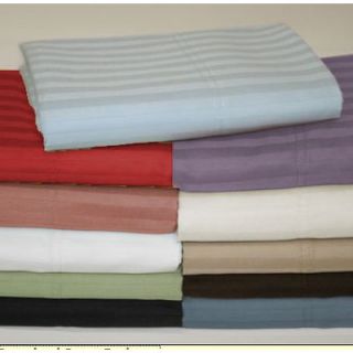 Wildon Home ® Wrinkle Resistant 300 Thread Count Woven Stripe Sheet