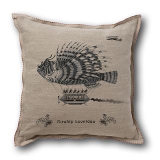 Museum of Robots Retro Futuristic Artifacts Airship Leonidas Pillow