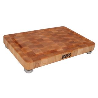 BoosBlock Maple Cutting Board with Stainless Steel Bun Feet