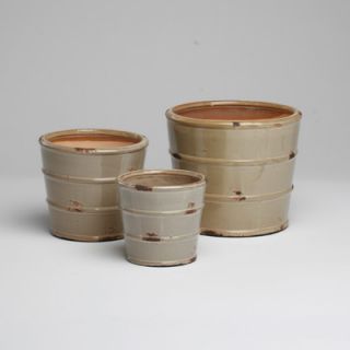 TAG Terracotta Glazed Planter (Set of 3)