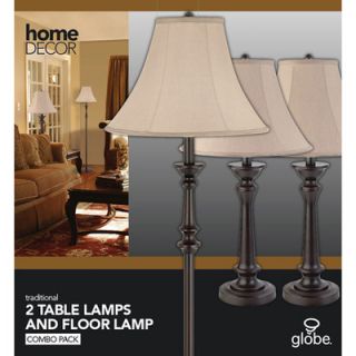 Globe Electric Company Room Full 1 Light Table Lamp (Set of 2) and